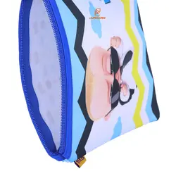 پوشه پارچه ای فانتزی زیپ دار A4 طرح بچه رئیس با عینک دودی 3067 سویل - مجد مارکت