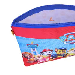 پوشه پارچه ای فانتزی زیپ دار A4 طرح سگ های نگهبان زمینه قرمز 3067 سویل - مجد مارکت