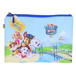 پوشه پارچه ای فانتزی زیپ دار A4 طرح سگ های نگهبان 3067 سویل - مجد مارکت