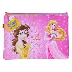 پوشه پارچه ای فانتزی زیپ دار A4 طرح سیندرلا 3067 سویل - مجد مارکت
