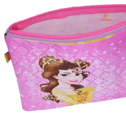 پوشه پارچه ای فانتزی زیپ دار A4 طرح سیندرلا 3067 سویل - مجد مارکت