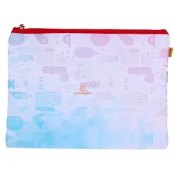 پوشه پارچه ای فانتزی زیپ دار A4 طرح خانه های زیبا 3067 سویل - مجد مارکت