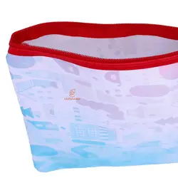 پوشه پارچه ای فانتزی زیپ دار A4 طرح خانه های زیبا 3067 سویل - مجد مارکت