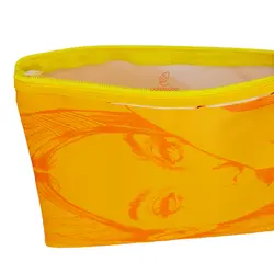 پوشه پارچه ای فانتزی زیپ دار A4 طرح دختر موقهوه ای 3067 سویل - مجد مارکت