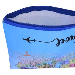 پوشه پارچه ای فانتزی زیپ دار A4 طرح نقشه جغرافیا 3067 سویل - مجد مارکت