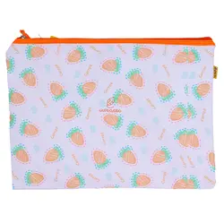 پوشه پارچه ای فانتزی زیپ دار A4 طرح هویج 3067 سویل - مجد مارکت