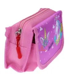 جامدادی فانتزی سه زیپ 3071 طرح یونی کورن سویل SEVIL - مجد مارکت