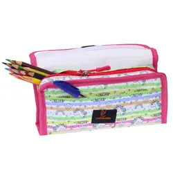 جامدادی فانتزی سه زیپ 3079 طرح یونی کورن رنگین کمانی سویل SEVIL - مجد مارکت