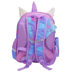 کوله پشتی سه تکه طرح یونی کورن آبی 2688 گلسی برد GLOSSY BIRD - مجد مارکت