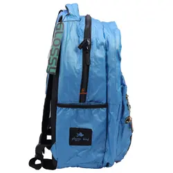 کوله پشتی دخترانه پولک دار آبی روشن 2666 گلسی برد GLOSSY BIRD - مجد مارکت