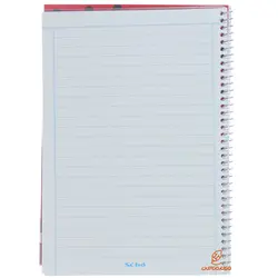 دفتر 40 برگ تک خط Z25 طرح دختر کفشدوزکی و توپ سیبو SIBO - مجد مارکت