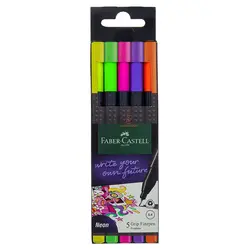 روان نویس 5 رنگ فاین پن مدل نئون فابرکاستل FABERCASTELL - مجد مارکت