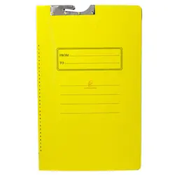 پوشه دوار مقوایی A4 زرد - مجد مارکت