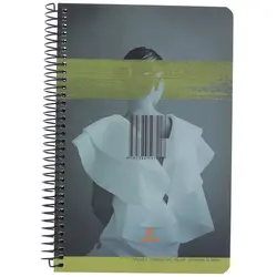 دفتر بولت ژورنال 100 برگ طرح زن با لباس سفید لاین نوت LINE NOTE - مجد مارکت