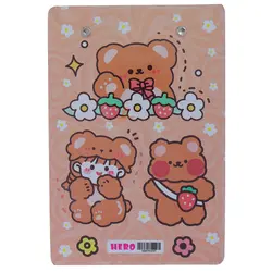 تخته چک لیست قهوه ای طرح خرس هیرو HERO - مجد مارکت