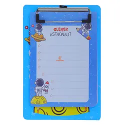 تخته چک لیست آبی طرح فضانورد و ماه هیرو HERO - مجد مارکت