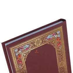 سالنامه (سررسید) 1403 وزیری حاشیه دار زرشکی لئون - مجد مارکت