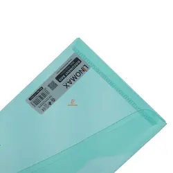 پوشه دکمه دار سبز شفاف ملخی (نامه) EG61 لینومکس LINOMAX - مجد مارکت