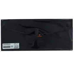 پوشه دکمه دار مشکی ملخی (نامه) EG61 لینومکس LINOMAX - مجد مارکت