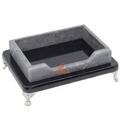 ست رومیزی مدیریتی 15 تکه طرح طوسی طرح سنگ مدل P315 قائم - مجد مارکت