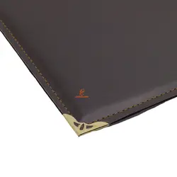 زیردستی چرم (مصنوعی) خوشنویسی قهوه ای تیره - مجد مارکت