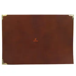 زیردستی چرم مخصوص خوشنویسی قهوه ای تیره - مجد مارکت