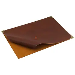 زیردستی چرم مخصوص خوشنویسی قهوه ای تیره - مجد مارکت