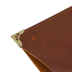 زیردستی چرم مخصوص خوشنویسی قهوه ای تیره - مجد مارکت