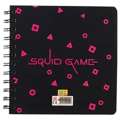 دفتر یادداشت سیمی طرح سرباز با نقاب مثلث بازی مرکب