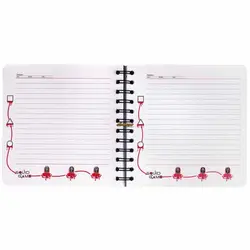 دفتر یادداشت سیمی طرح سرباز با نقاب مثلث بازی مرکب