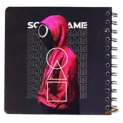 دفتر یادداشت سیمی طرح سرباز با نقاب دایره بازی مرکب