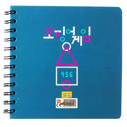 دفتر یادداشت سیمی سبز طرح کارتونی بازیکنان بازی مرکب