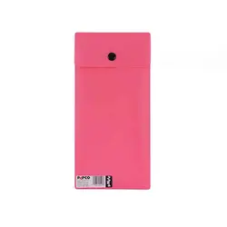 پوشه دکمه دار صورتی ملخی (نامه) ارکید پاپکو