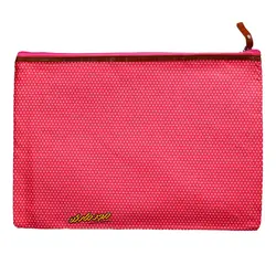 پوشه پارچه ای طرح خال خال گلبهی سویل