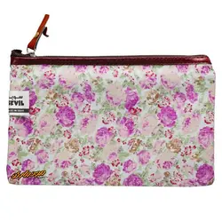 پوشه پارچه ای طرح گل ریز ابی یاسی سویل