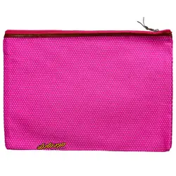 پوشه پارچه ای طرح خال خال صورتی سویل