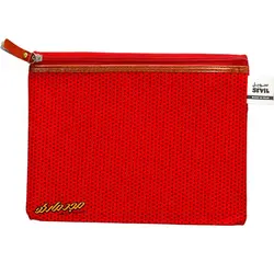 پوشه پارچه ای طرح خال خال قرمز سویل