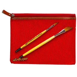 پوشه پارچه ای طرح خال خال قرمز سویل