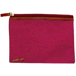 پوشه پارچه ای طرح خال خال زرشکی سویل