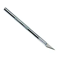 کاتر قلمی تمام استیل یدک دار