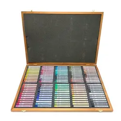 گچ پاستل آرتیست120رنگ جعبه چوبی مانگیو گالری