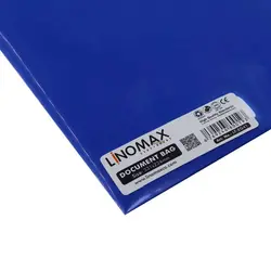 پوشه دکمه دار A4 آبی لینومکس