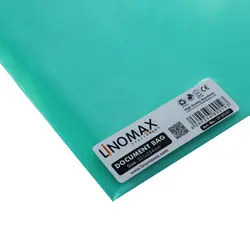 پوشه دکمه دار A4 سبزابی لینومکس