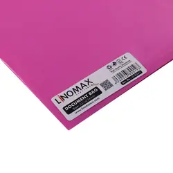 پوشه دکمه دار A4 صورتی لینومکس