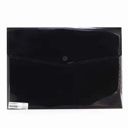 پوشه دکمه دار A4 مشکی لینومکس