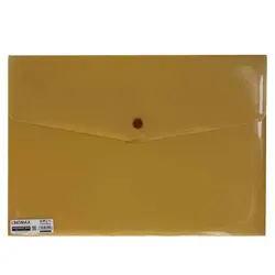 پوشه دکمه دار A4 کرمی لینومکس