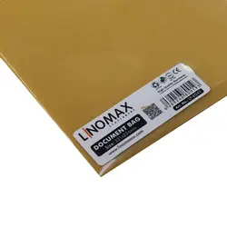 پوشه دکمه دار A4 کرمی لینومکس