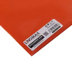 پوشه دکمه دار A4 نارنجی لینومکس