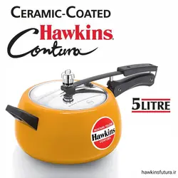 زودپز هاکینز کانچورا سرامیکی آلومینیوم زرد 5 لیتر