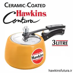 زودپز هاکینز کانچورا سرامیکی آلومینیوم زرد 3 لیتر